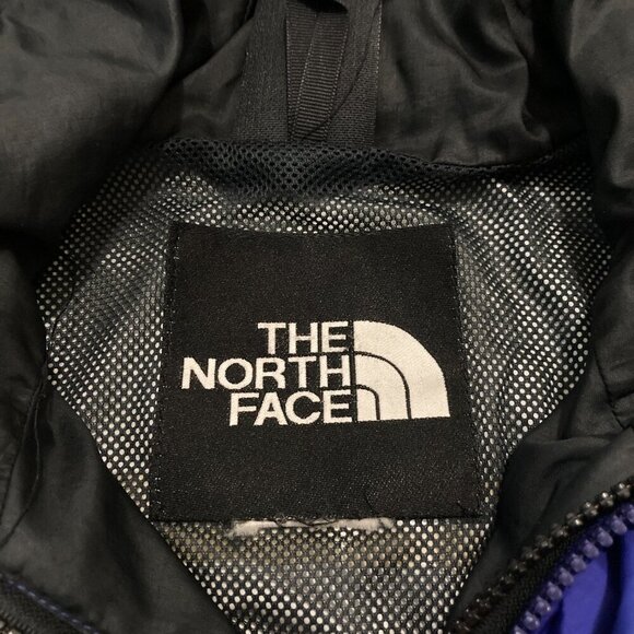VTG 90s The North Face Jacket Men's Small Blue Black Gore-Tex Mountain Guide - Picture 7 of 14